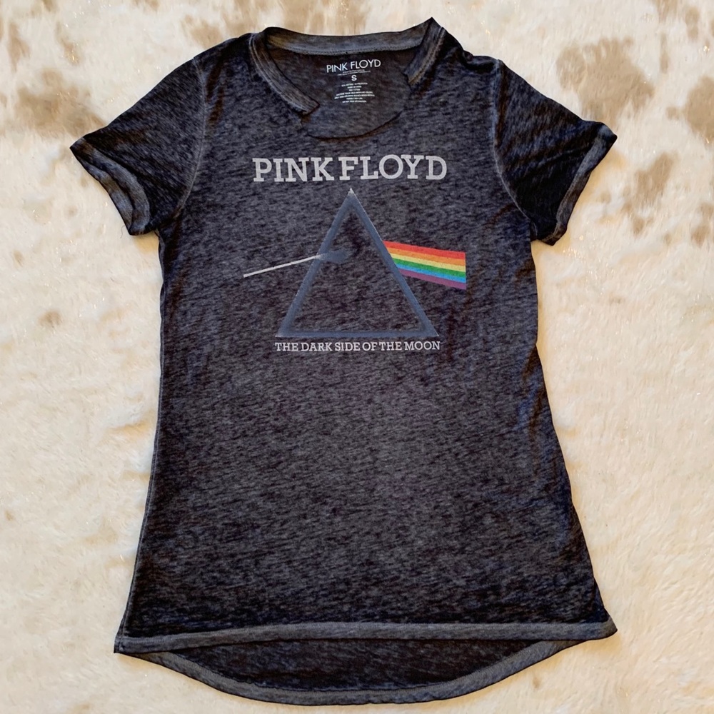 Pink Floyd Black Burnout T - EUC